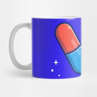 Pill And Tablet Cartoon Mug